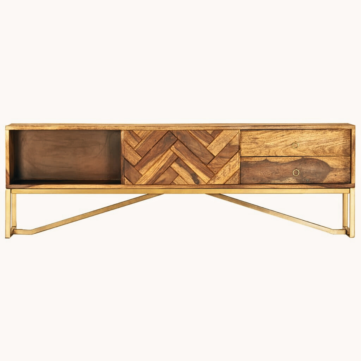 Ξύλινο Έπιπλο Τηλεόρασης 140 x 30 x 45 εκ. - Image 4