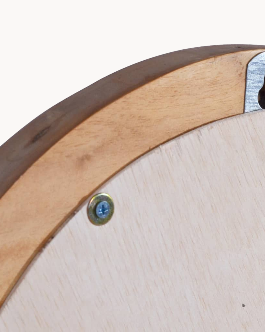 Rustic Στρογγυλός Καθρέφτης από Μασίφ Ξύλο Teak Φ60 εκ. Φυσικό - Image 6