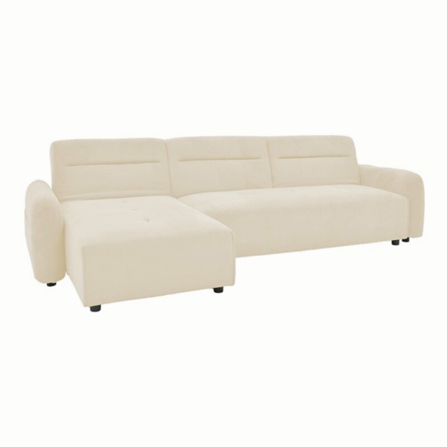 Minimal Kαναπές αναστρέψιμος γωνιακός 293x142x80εκ μπεζ
