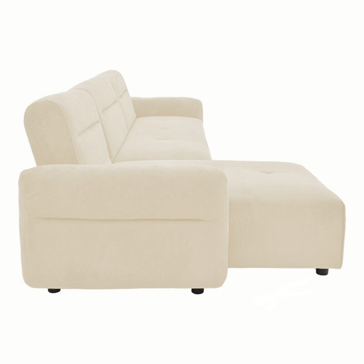 Minimal Kαναπές αναστρέψιμος γωνιακός 293x142x80εκ μπεζ - Image 5