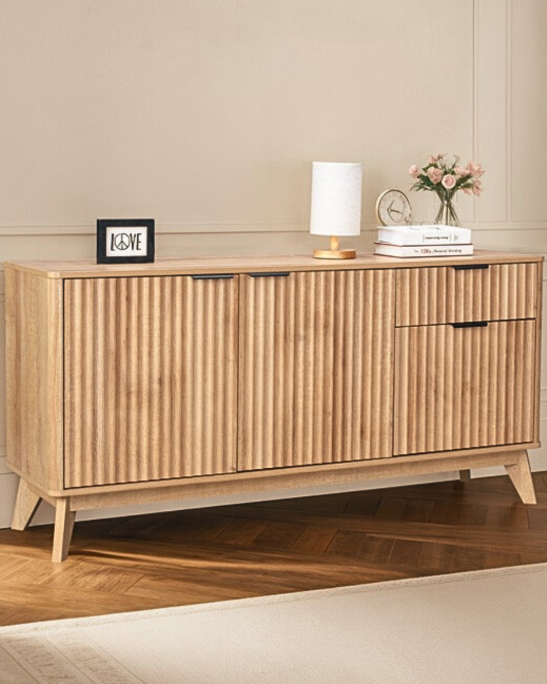 Modern Contemporary Μπουφές με Κάθετες Αυλακώσεις 150 cm - Image 2