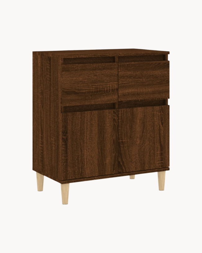 Modern Rustic Ντουλάπι Αποθήκευσης σε Καφέ Δρυς 60 cm