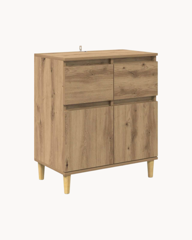 Modern Rustic Ντουλάπι Αποθήκευσης σε Artisan Δρυς 60 cm