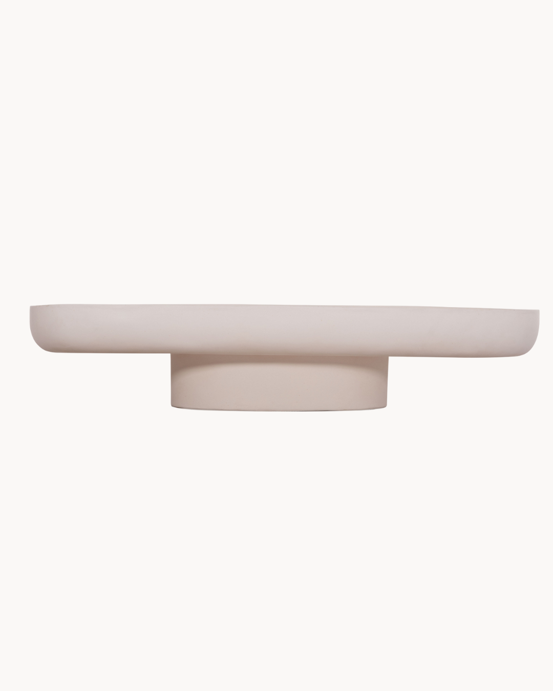 Χαμηλό Τραπέζι Σαλονιού Japandi Design από Fiber Cement 151x66x30 cm Μπεζ - Image 3