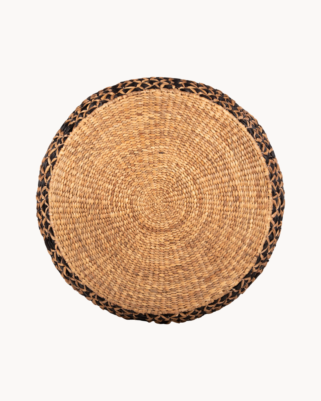 Bohemian Στρόγγυλο Τραπεζάκι Σαλονιού από Ψάθα 115 cm - Image 3