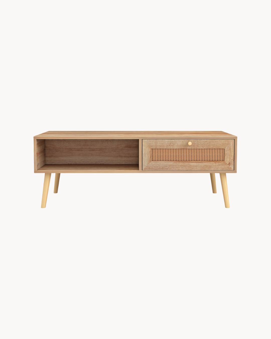 Scandinavian Minimal Τραπεζάκι Σαλονιού με Συρτάρι 110Χ59Χ39,5 cm - Image 5