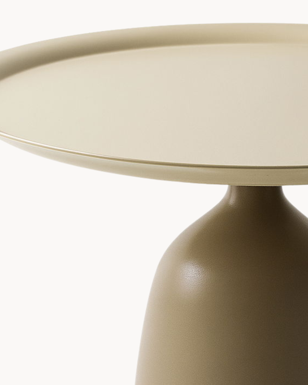 Βοηθητικό Τραπεζάκι Minimal Σχεδιασμός σε Μπεζ 48 cm - Image 3