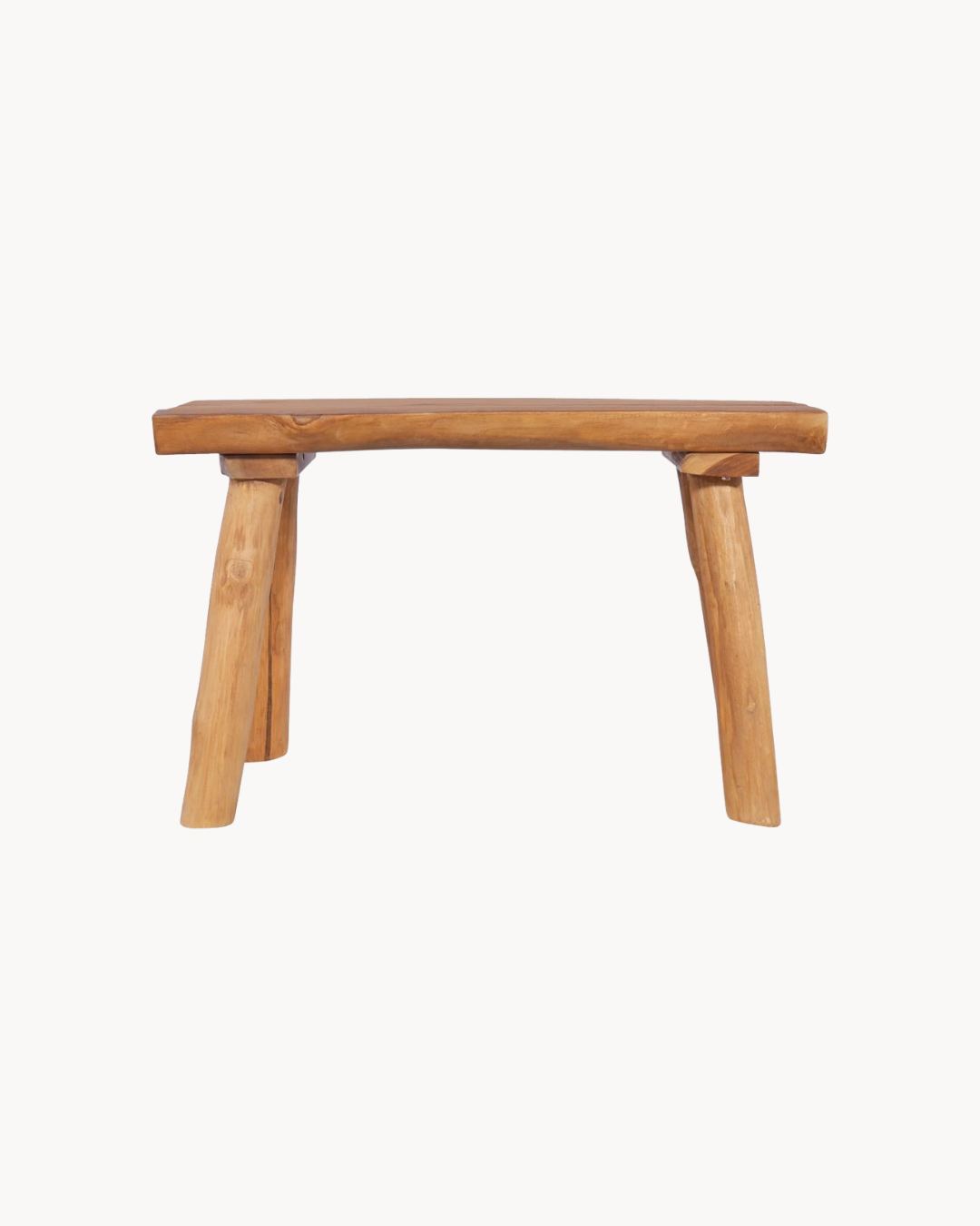Ξύλινο Παγκάκι / Βοηθητικό Τραπεζάκι Teak 80 cm - Image 3