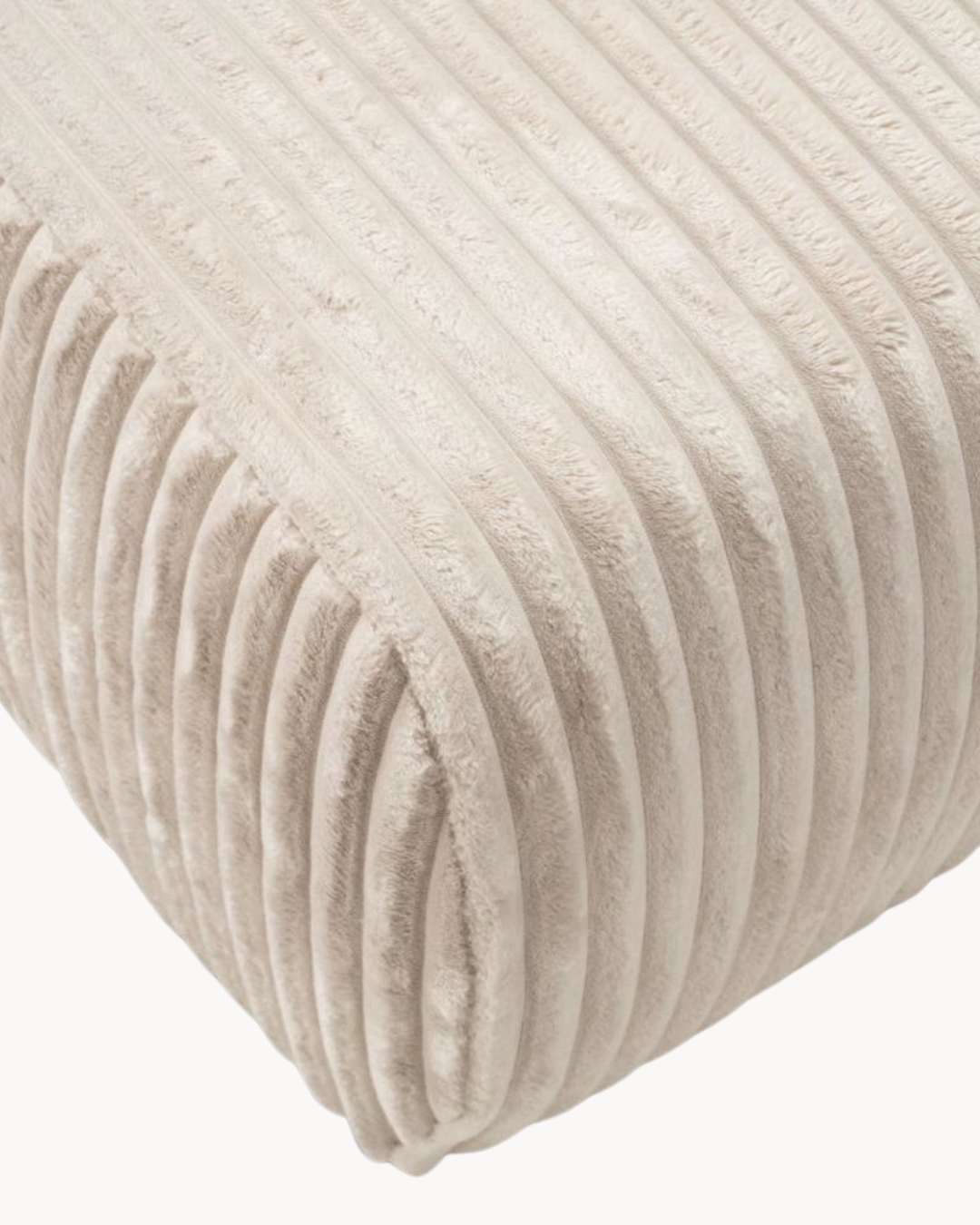 Soft Minimal Πουφ σε Rib Υφή Contemporary Στυλ 75 cm - Image 4