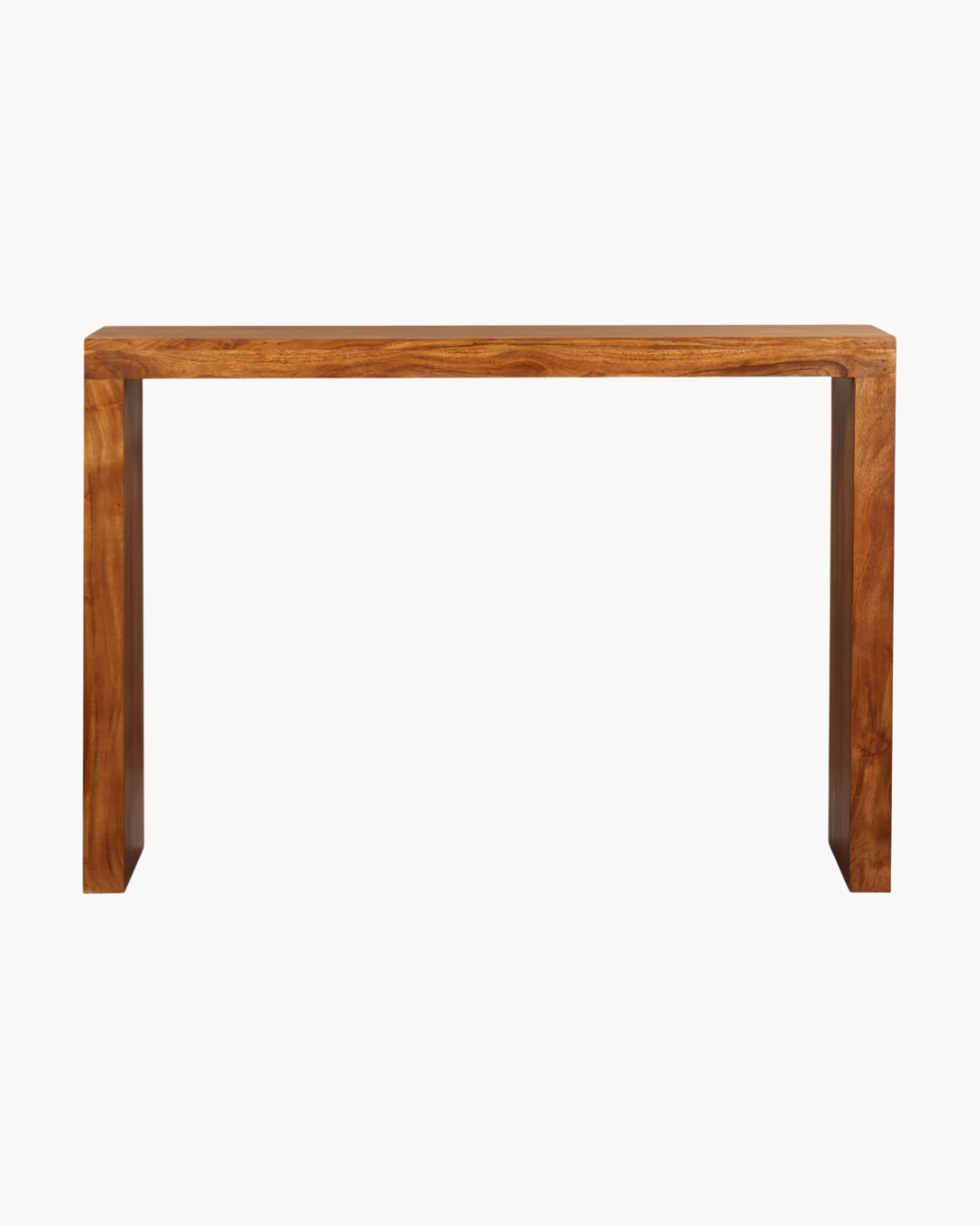 Minimal Κονσόλα από Μασίφ Ξύλο Ακακίας Μελί 110 cm - Image 3