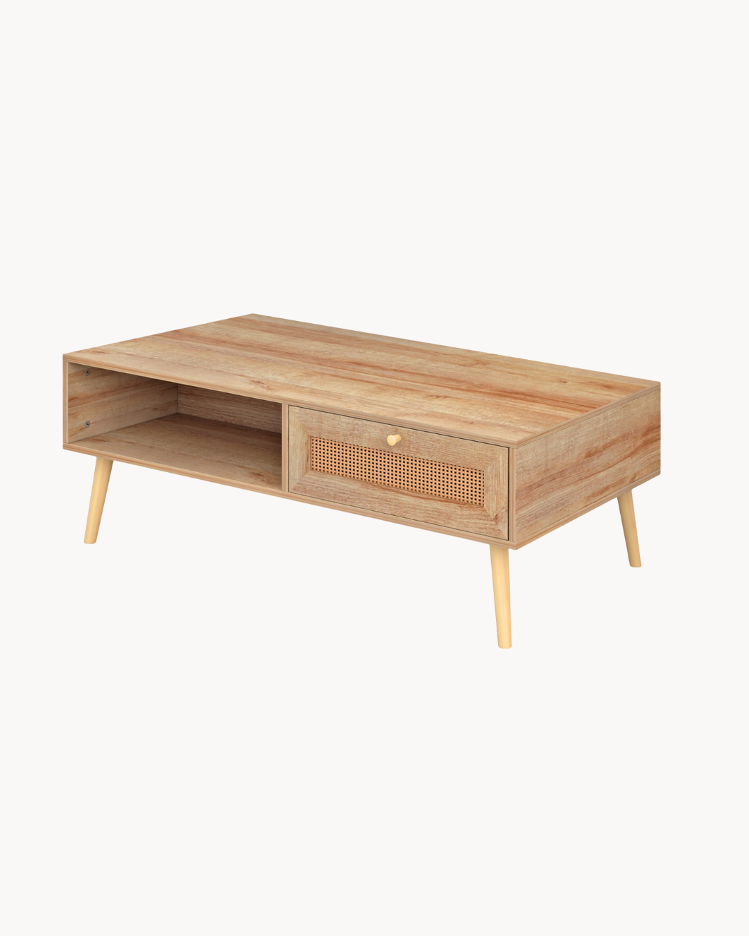 Scandinavian Minimal Τραπεζάκι Σαλονιού με Συρτάρι 110Χ59Χ39,5 cm - Image 3