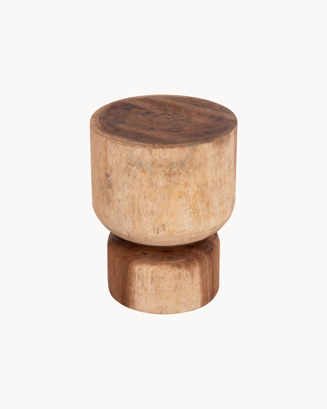Rustic Organic Σκαμπό από Μασίφ Ξύλο Suar 35 cm - Image 3