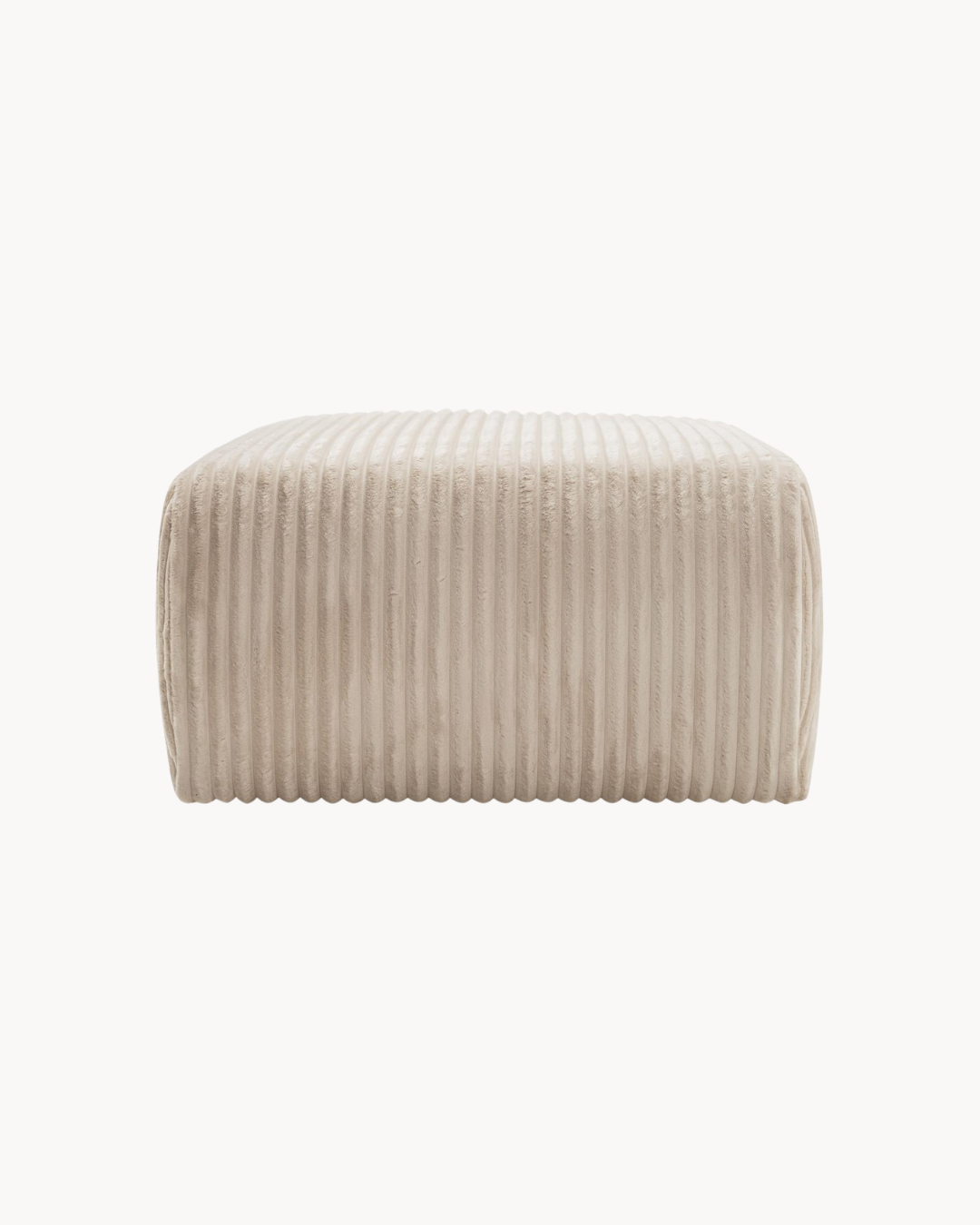 Soft Minimal Πουφ σε Rib Υφή Contemporary Στυλ 75 cm - Image 3