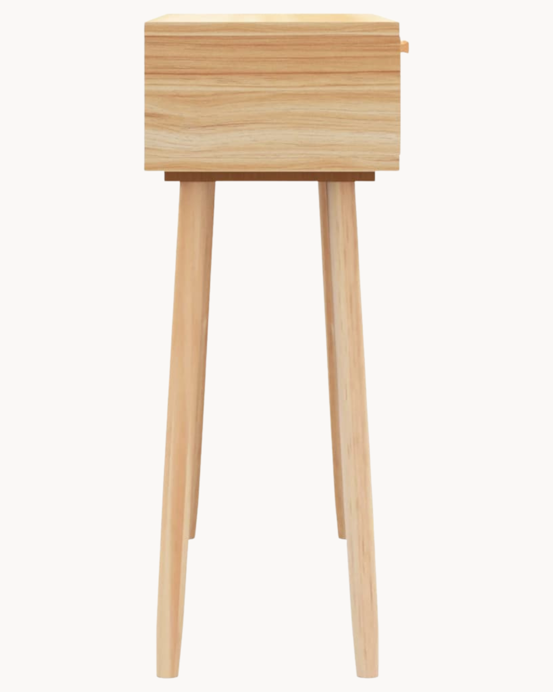 Scandinavian Κονσόλα με Φυσικό Ρατάν & Ξύλινα Πόδια 80 cm - Image 5