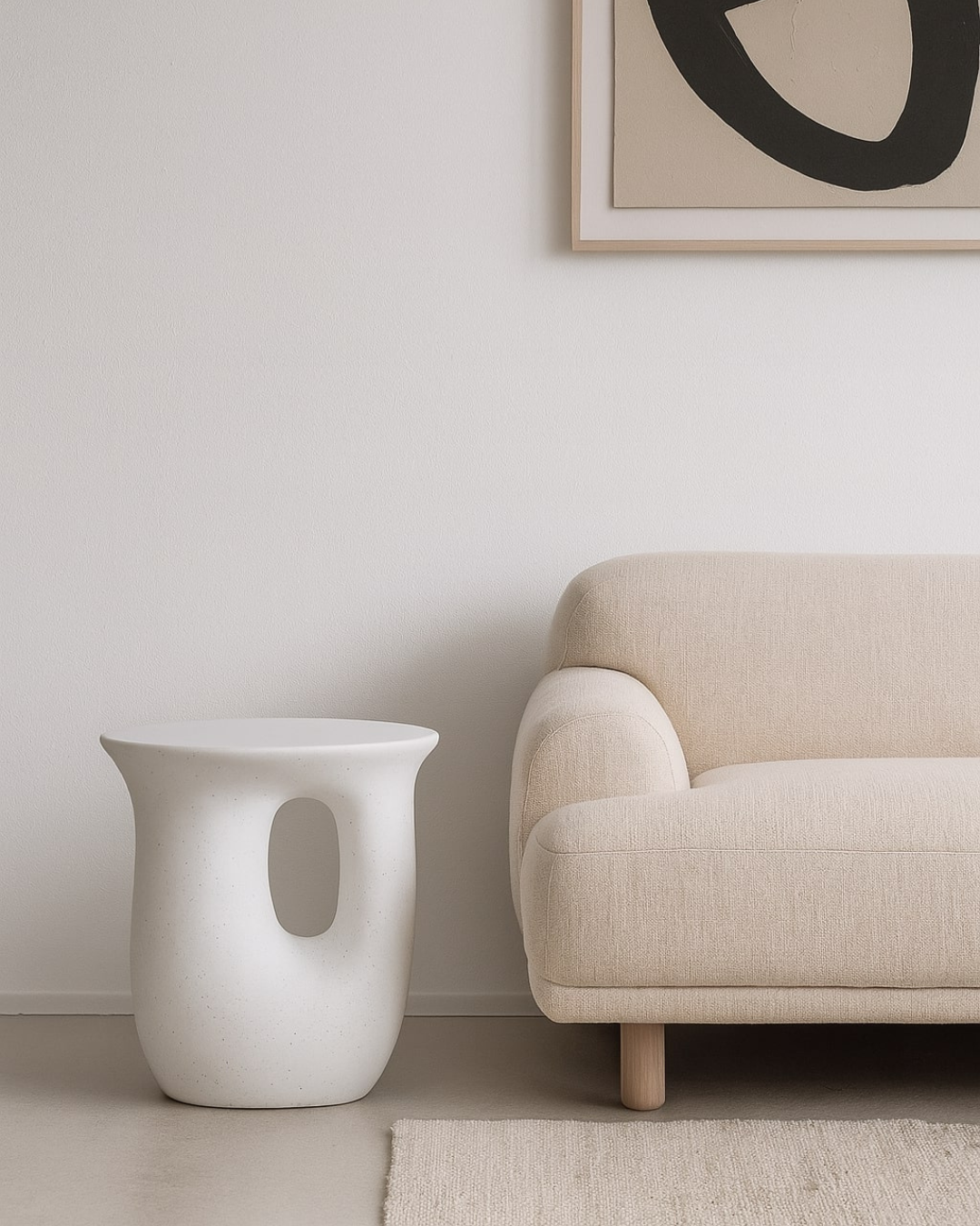 Βοηθητικό Τραπεζάκι σε Wabi Sabi Minimal Ύφος 45 cm - Image 2