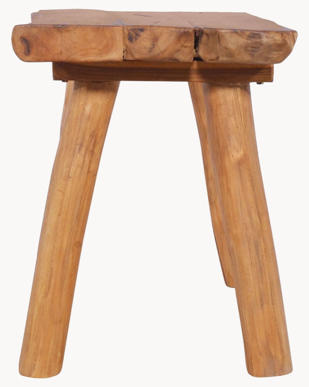 Ξύλινο Παγκάκι / Βοηθητικό Τραπεζάκι Teak 80 cm - Image 5