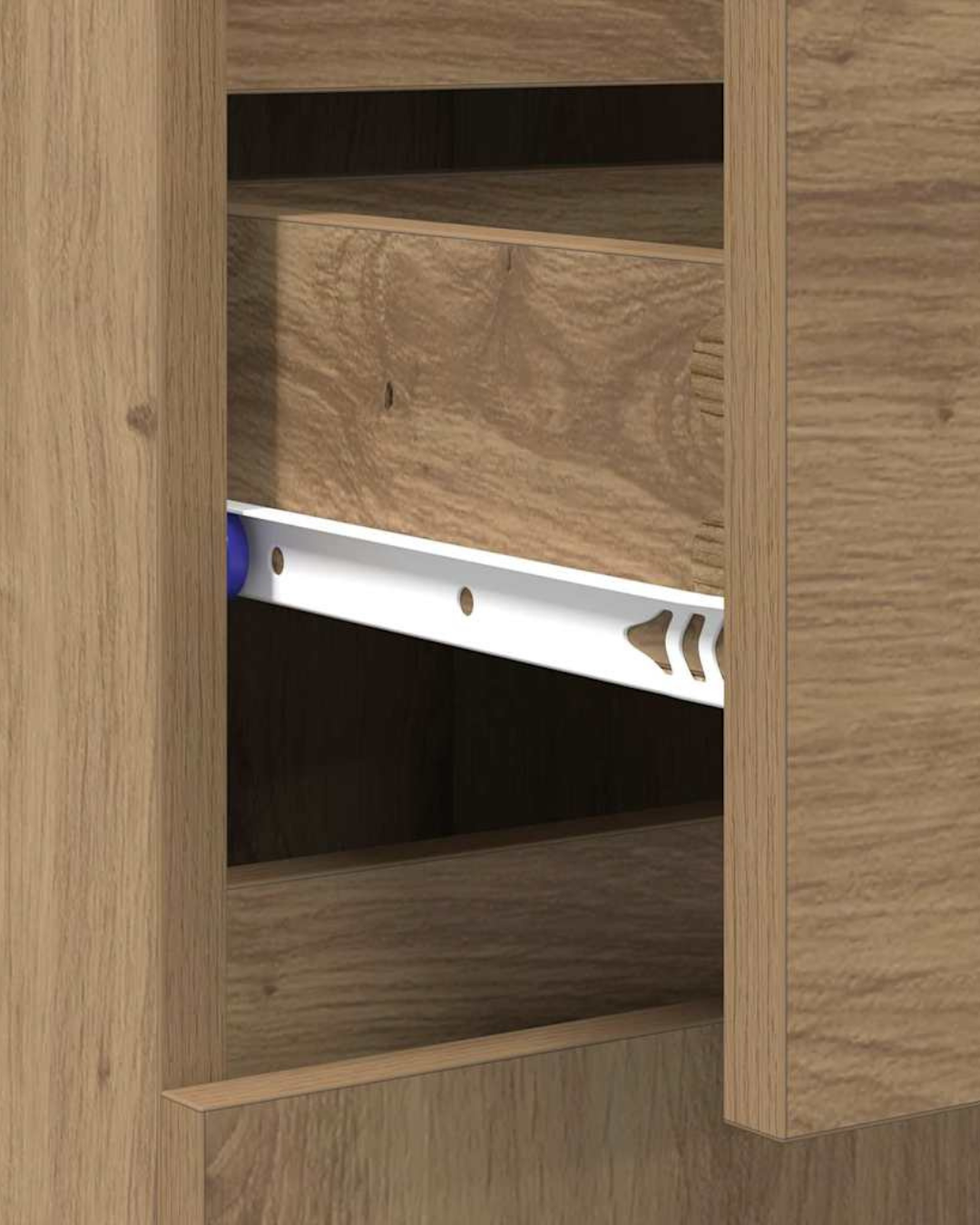 Modern Rustic Ντουλάπι Αποθήκευσης σε Artisan Δρυς 60 cm - Image 6