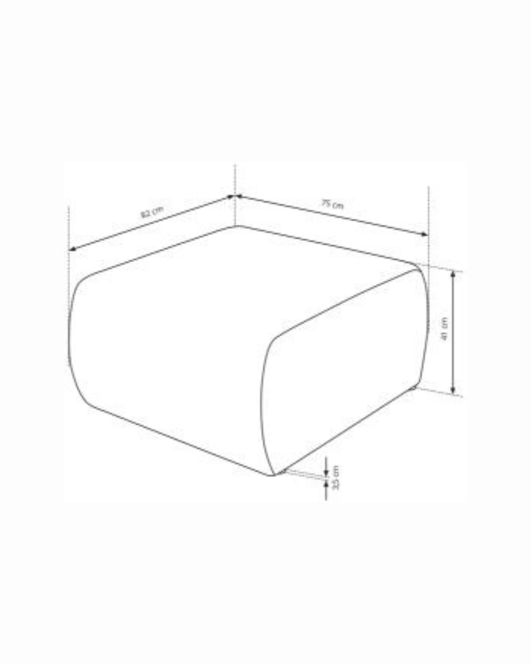 Soft Minimal Πουφ σε Rib Υφή Contemporary Στυλ 75 cm - Image 5