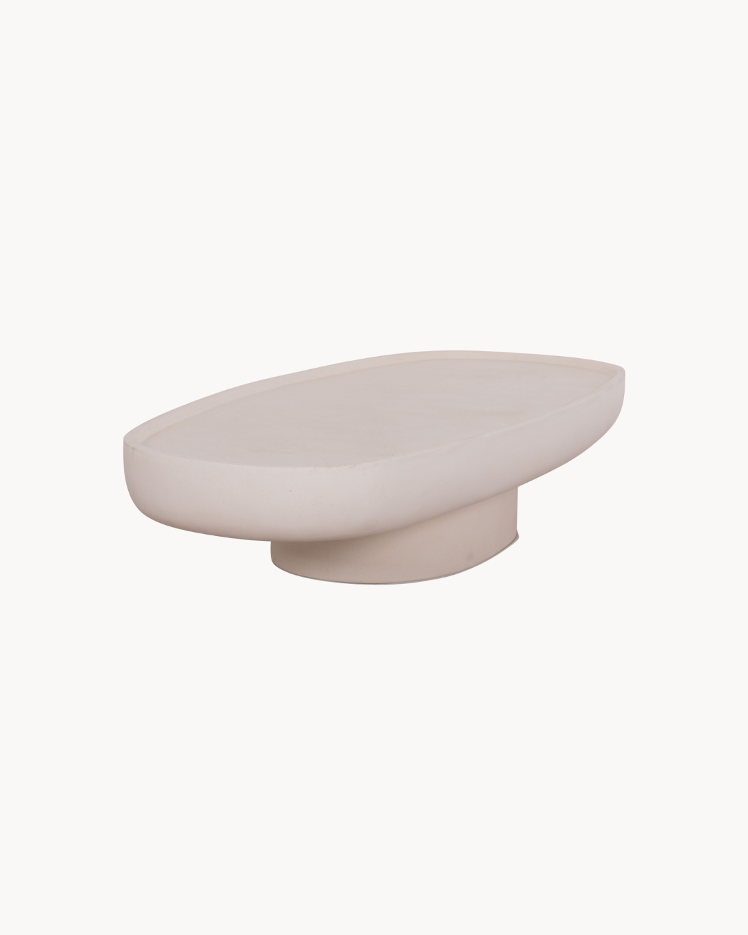 Χαμηλό Τραπέζι Σαλονιού Japandi Design από Fiber Cement 151x66x30 cm Μπεζ - Image 4