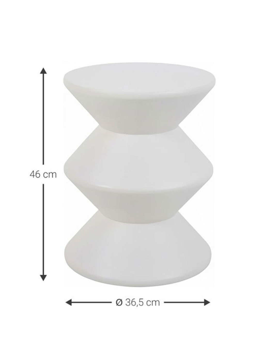 Βοηθητικό Τραπεζάκι σε Minimal Japandi Ύφος 36,5 cm - Image 6