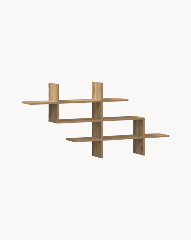 Modern Minimal Ραφιέρα Τοίχου σε Artisan Oak 124,5cm