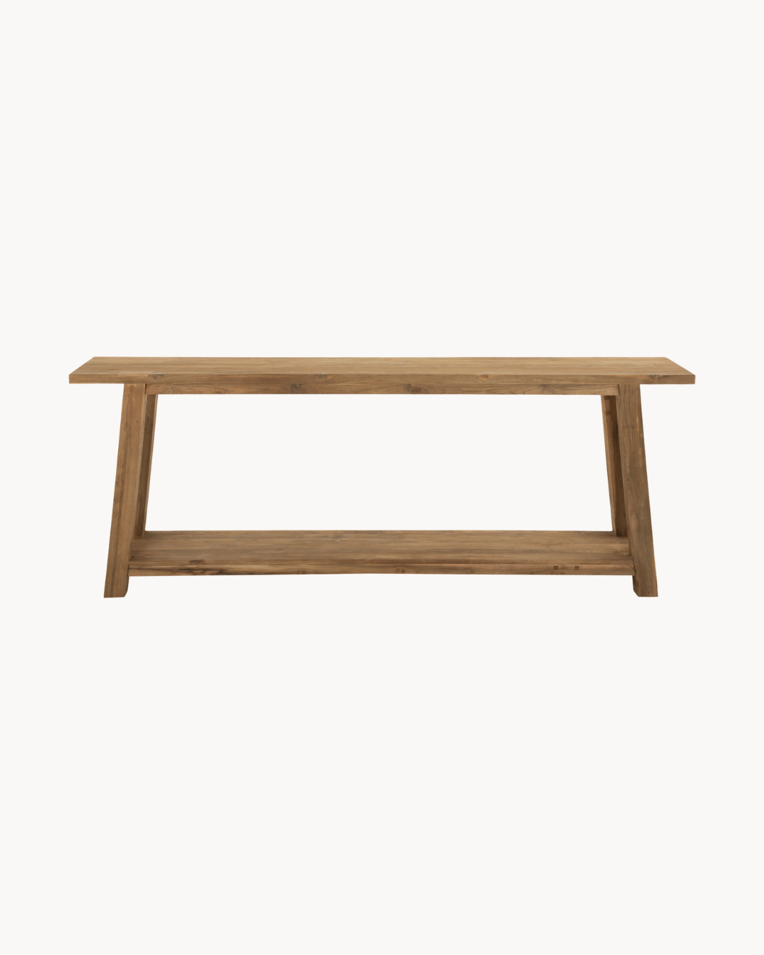 Natural Rustic Κονσόλα από Μασίφ Ανακυκλωμένο Ξύλο Teak 240 cm - Image 3