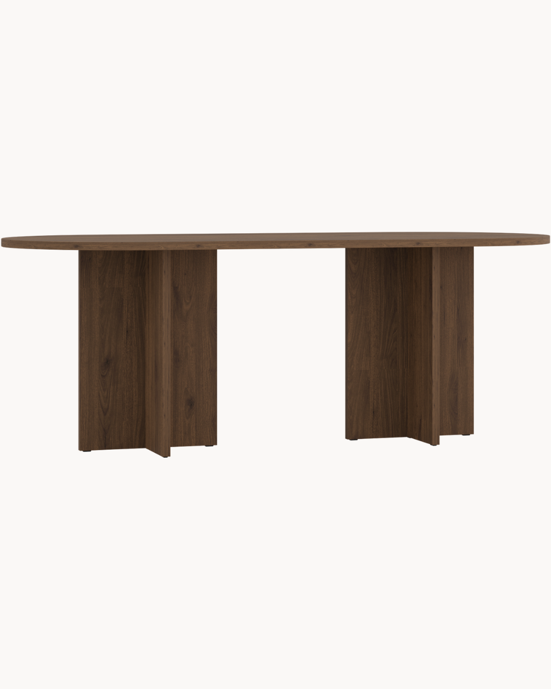 Modern Minimal Τραπέζι Τραπεζαρίας 203,6 εκ. Καρυδί - Image 3
