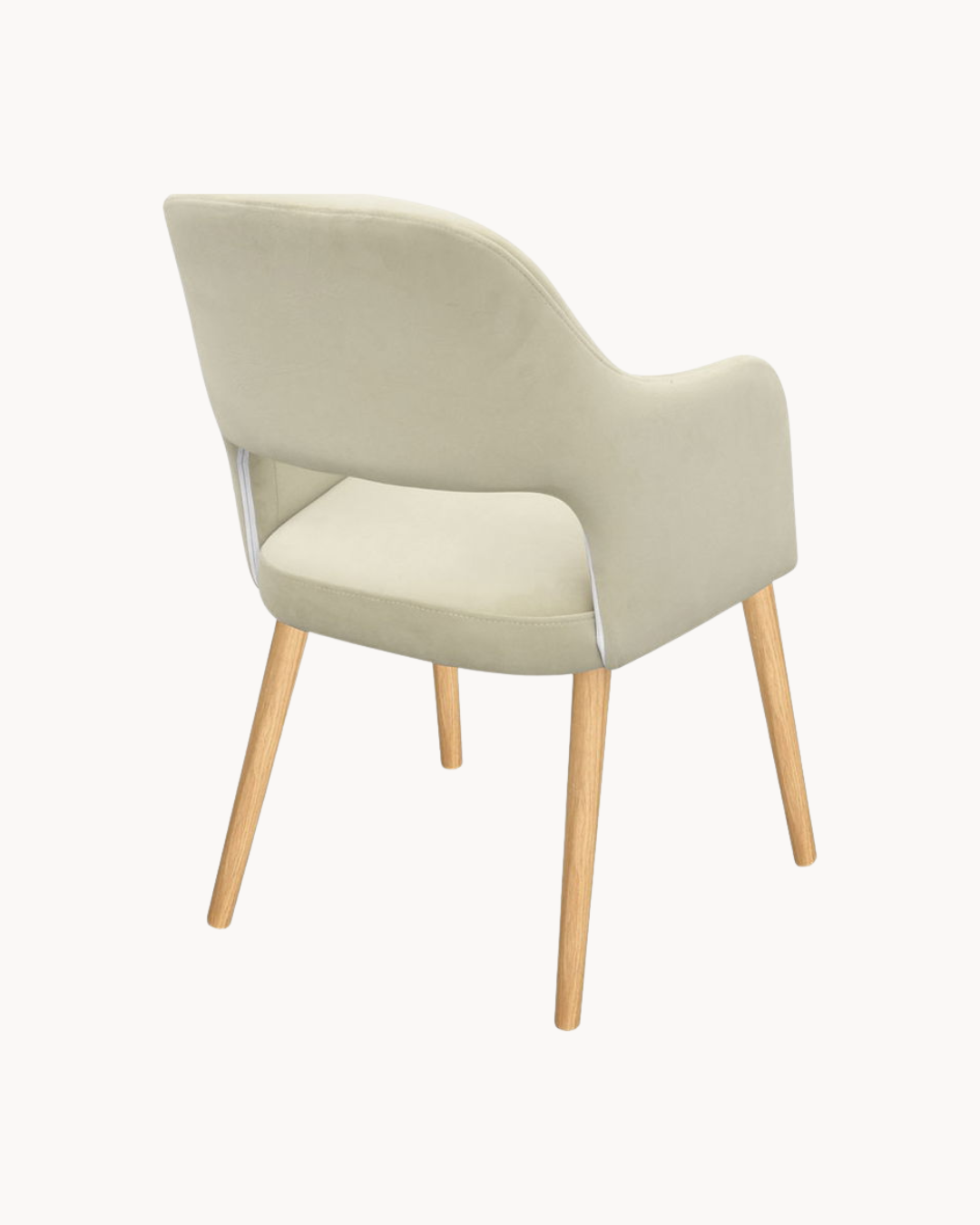 Modern Καρέκλα με Υφασμάτινο Κάθισμα 56cm Μπεζ - Image 3