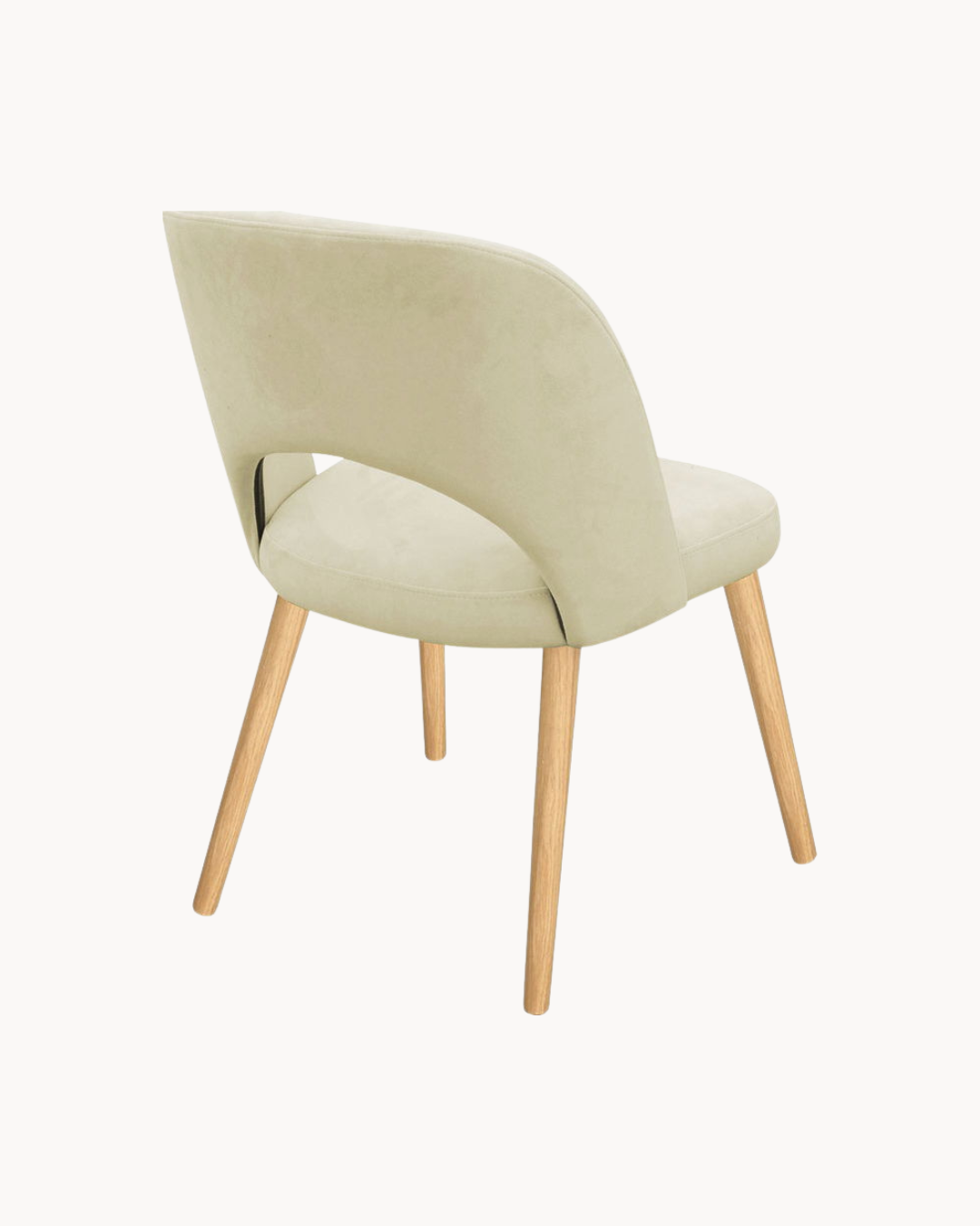 Modern Καρέκλα με Υφασμάτινο Κάθισμα 50cm Μπεζ - Image 4