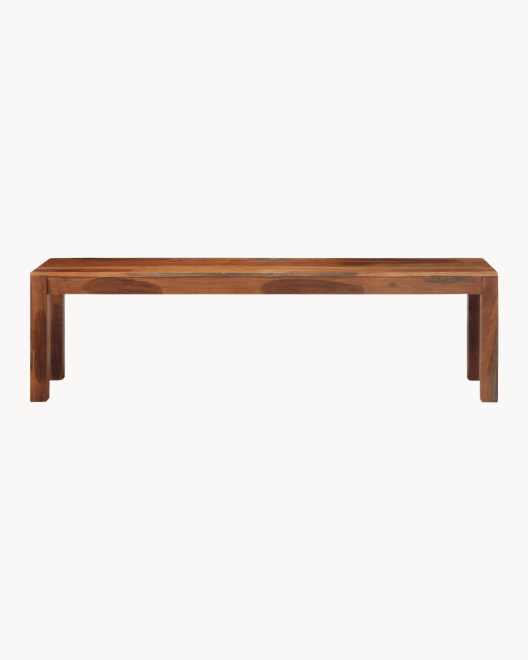 Rustic Παγκάκι Μασίφ Ξύλο Ακακίας 160cm Καφέ - Image 3