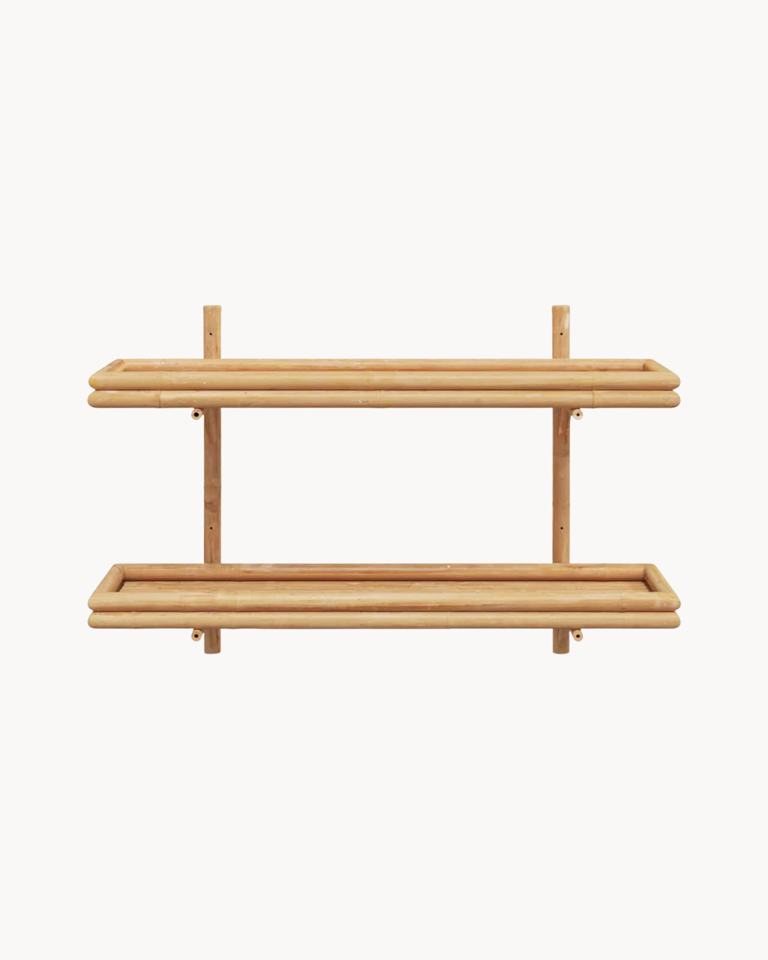 Modern Natural Ραφιέρα Τοίχου 3 Μεγέθη από Μπαμπού 100cm - Image 3
