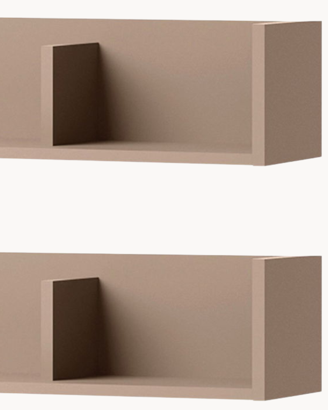 2 τμχ Modern Minimal Σετ Ραφιών Τοίχου 129cm - Image 3