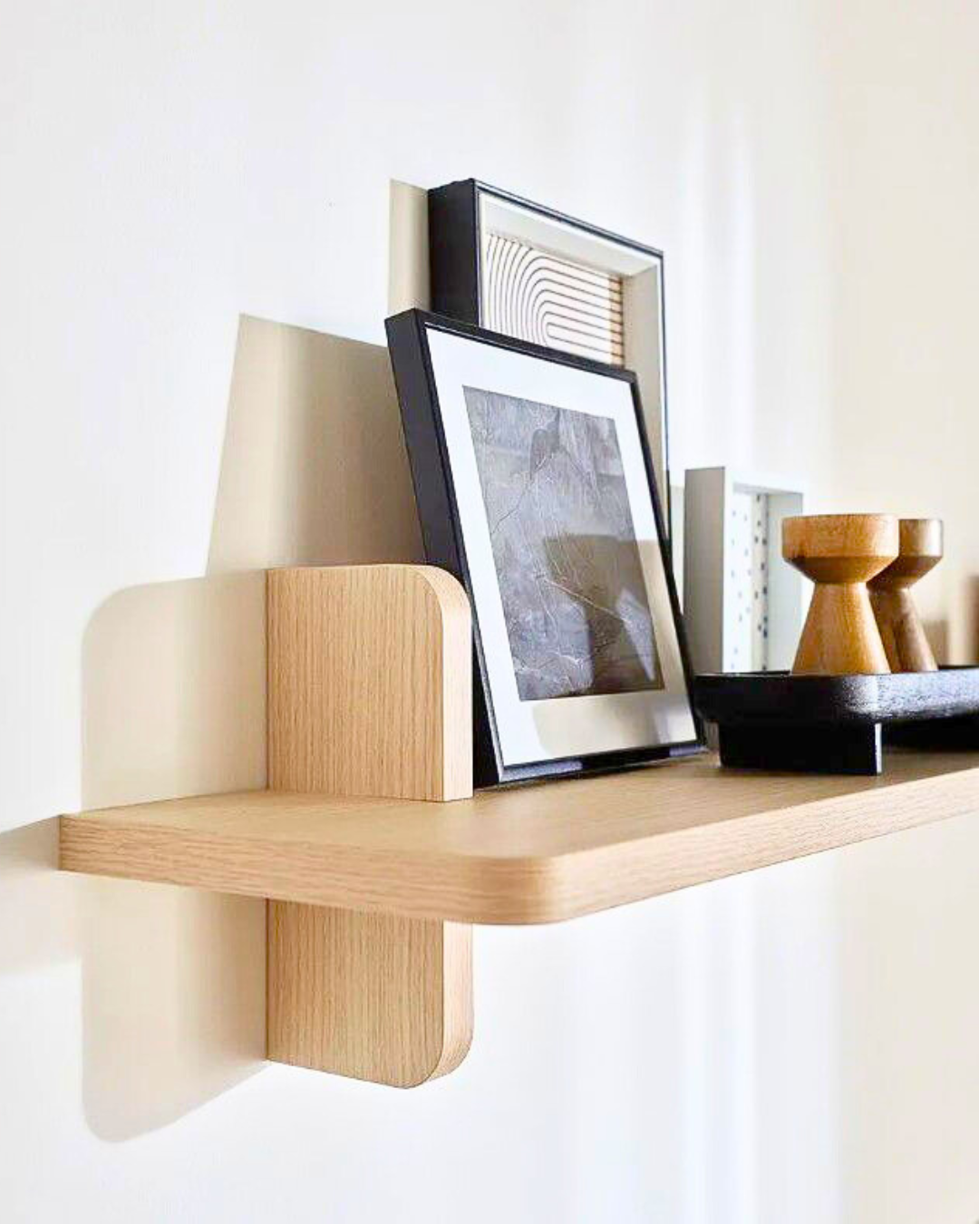 Modern Minimal Ράφι Τοίχου σε Φυσικό 94cm - Image 4