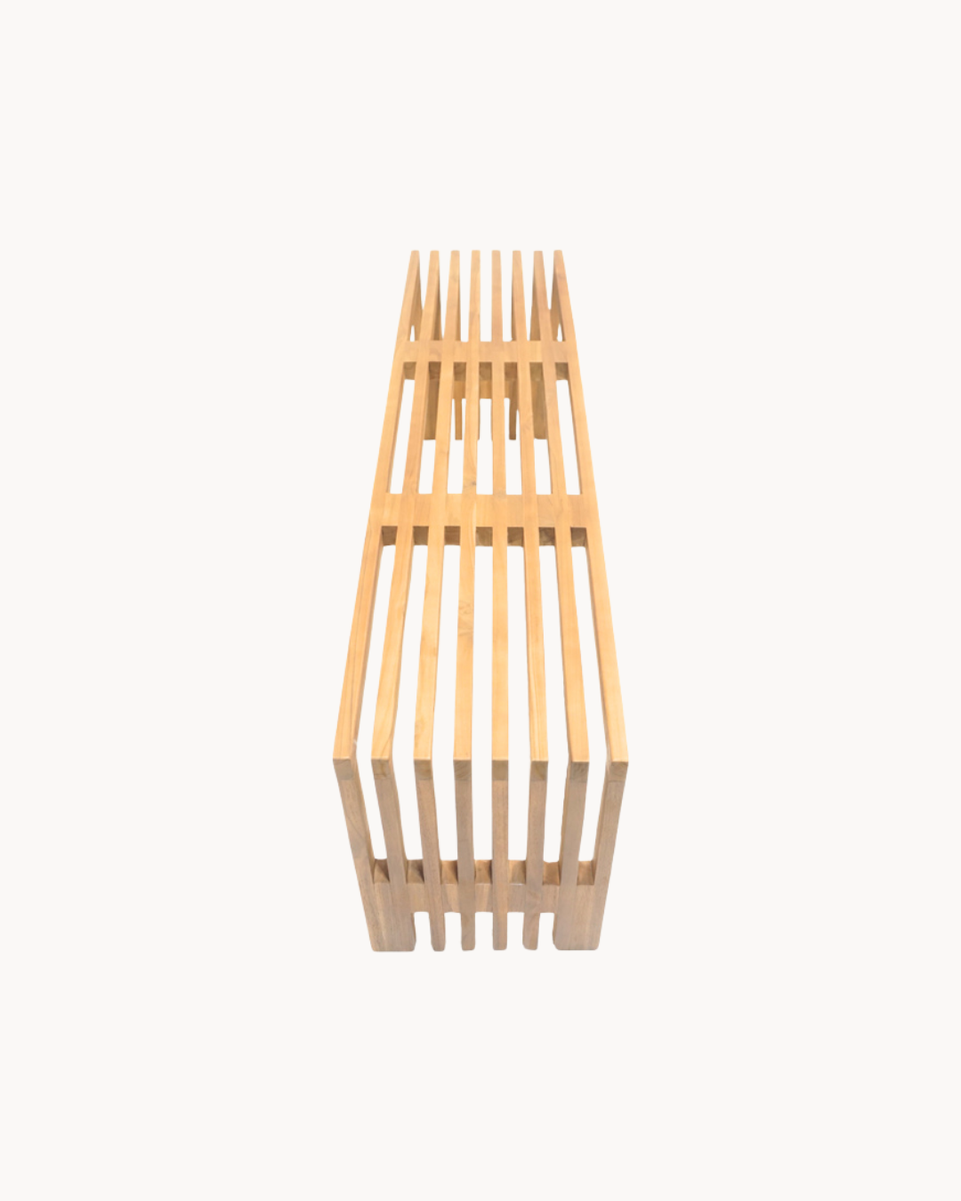Japandi Organic Παγκάκι Μασίφ Ξύλο Teak 140cm Φυσικό - Image 4