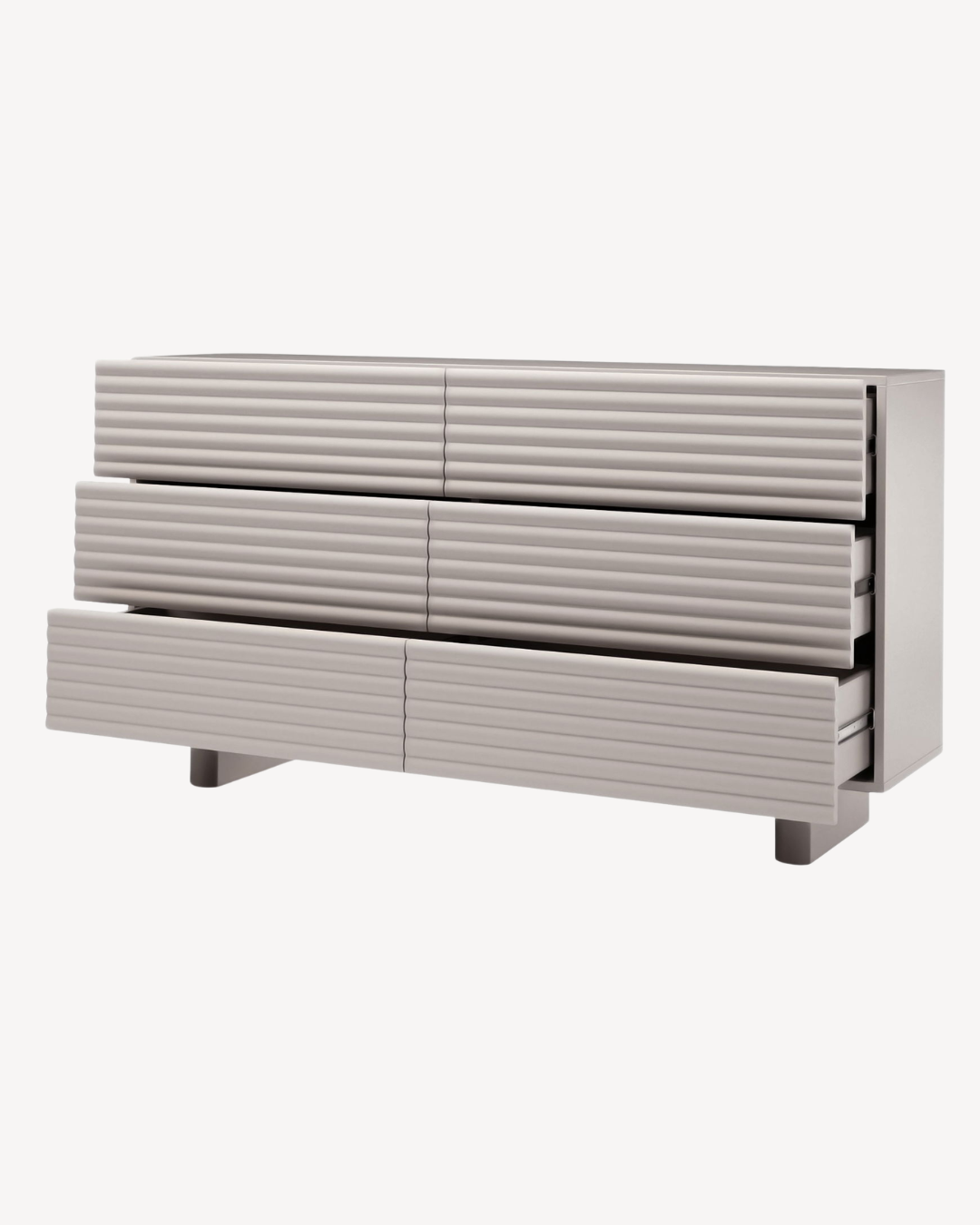 Modern Architectural Μπουφές με Ραβδώσεις σε Κασμίρ Χρώμα 150cm - Image 4