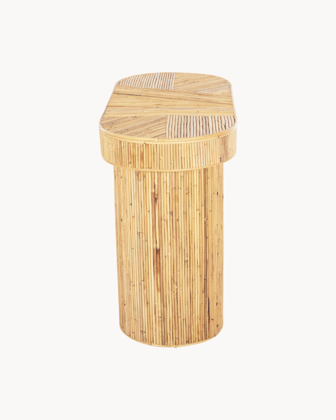 Bohemian Κονσόλα Οβάλ από Φυσικό Rattan 110 cm - Image 4
