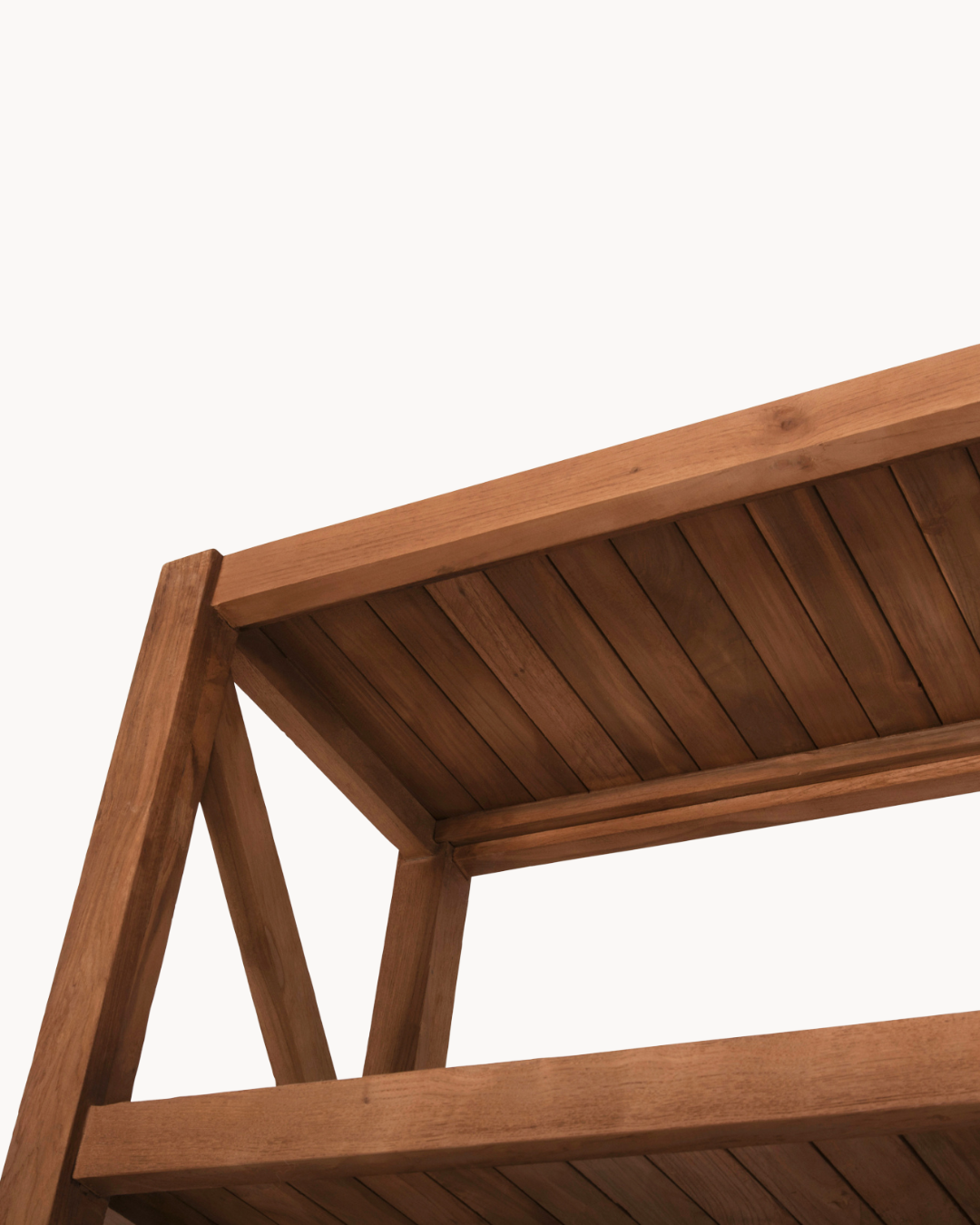 Industrial Natural Βιβλιοθήκη από Ανακυκλωμένο Ξύλο Teak 200cm - Image 7