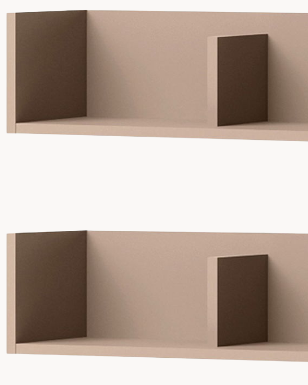 2 τμχ Modern Minimal Σετ Ραφιών Τοίχου 129cm - Image 5