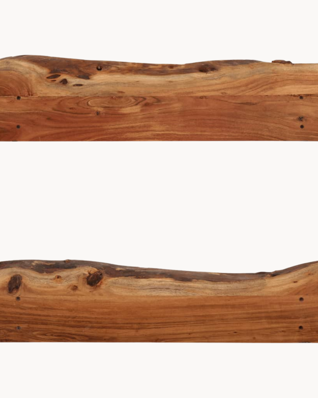 2 τμχ Rustic Natural Ράφια Τοίχου 3 Μεγέθη από Μασίφ Ξύλο Ακακίας 90cm - Image 7