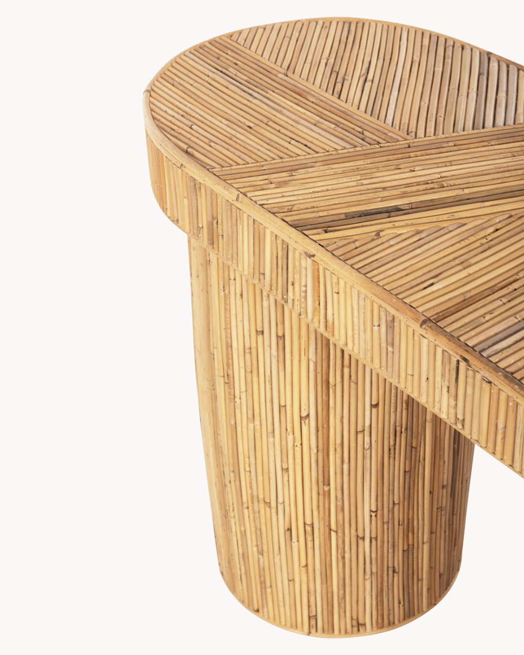 Bohemian Κονσόλα Οβάλ από Φυσικό Rattan 110 cm - Image 7