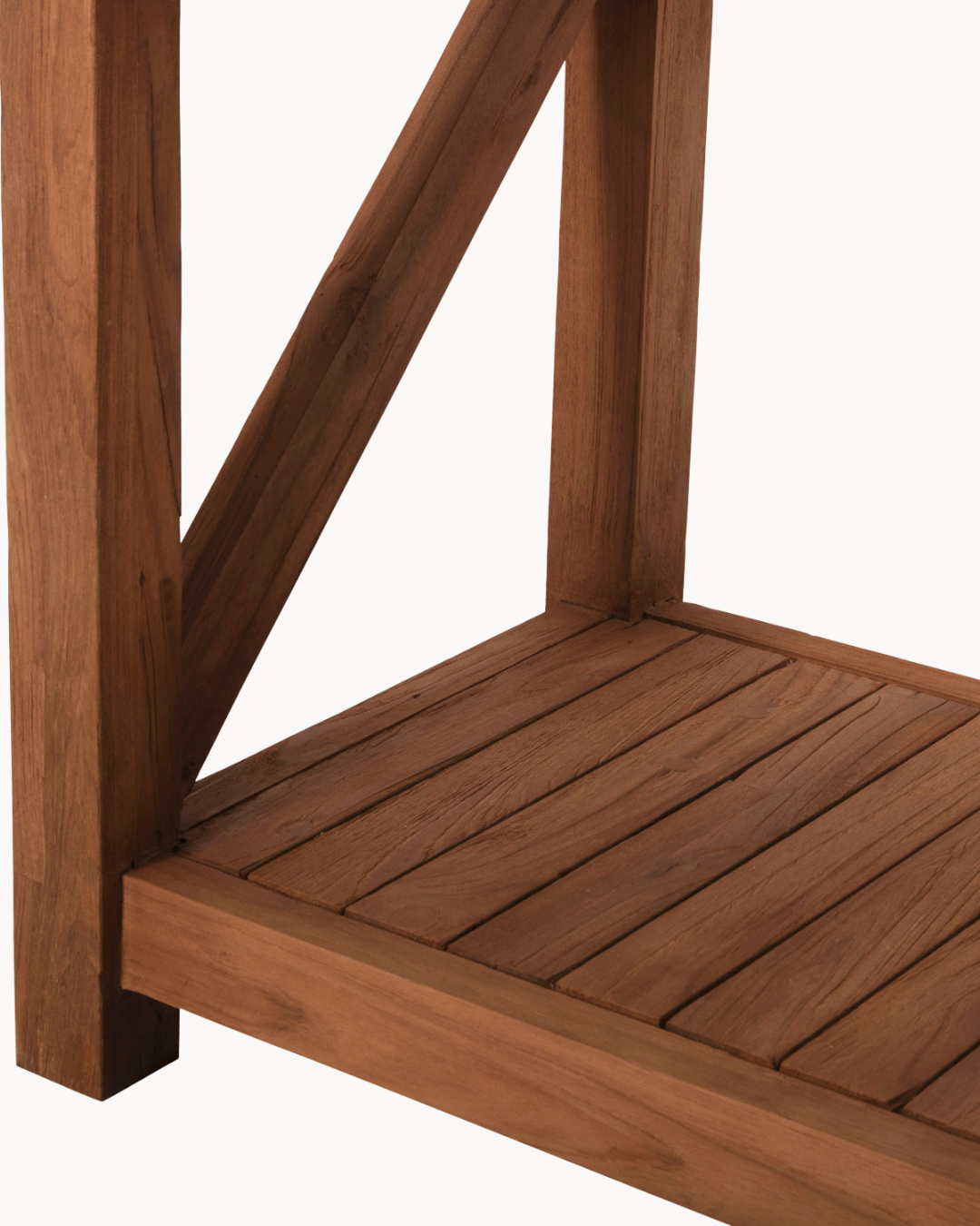 Industrial Natural Βιβλιοθήκη από Ανακυκλωμένο Ξύλο Teak 200cm - Image 5