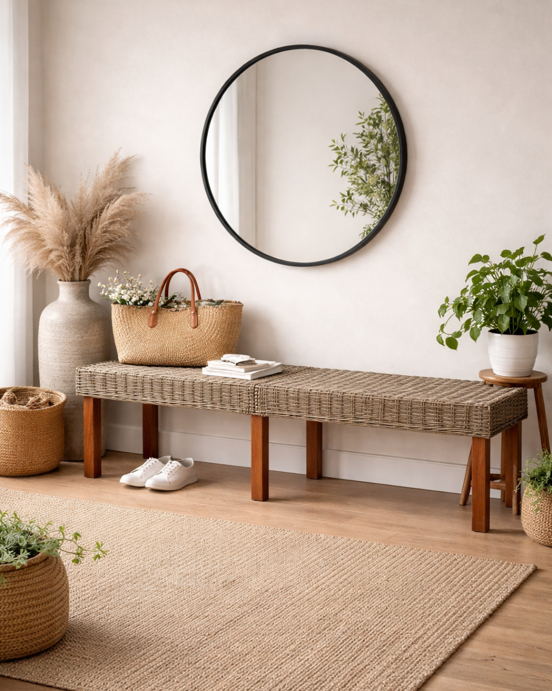 Rustic Natural Παγκάκι Μασίφ Ξύλου Μάνγκο 160cm Φυσικό - Image 2