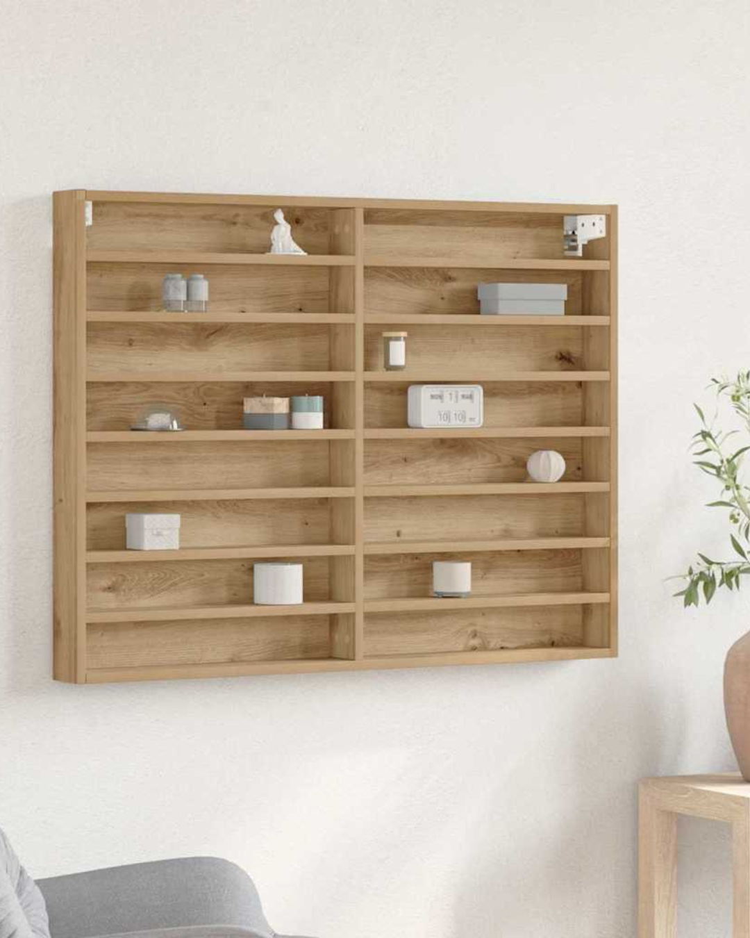 Modern Minimal Ραφιέρα Τοίχου 4 μεγέθη σε Artisan Oak 100cm - Image 2