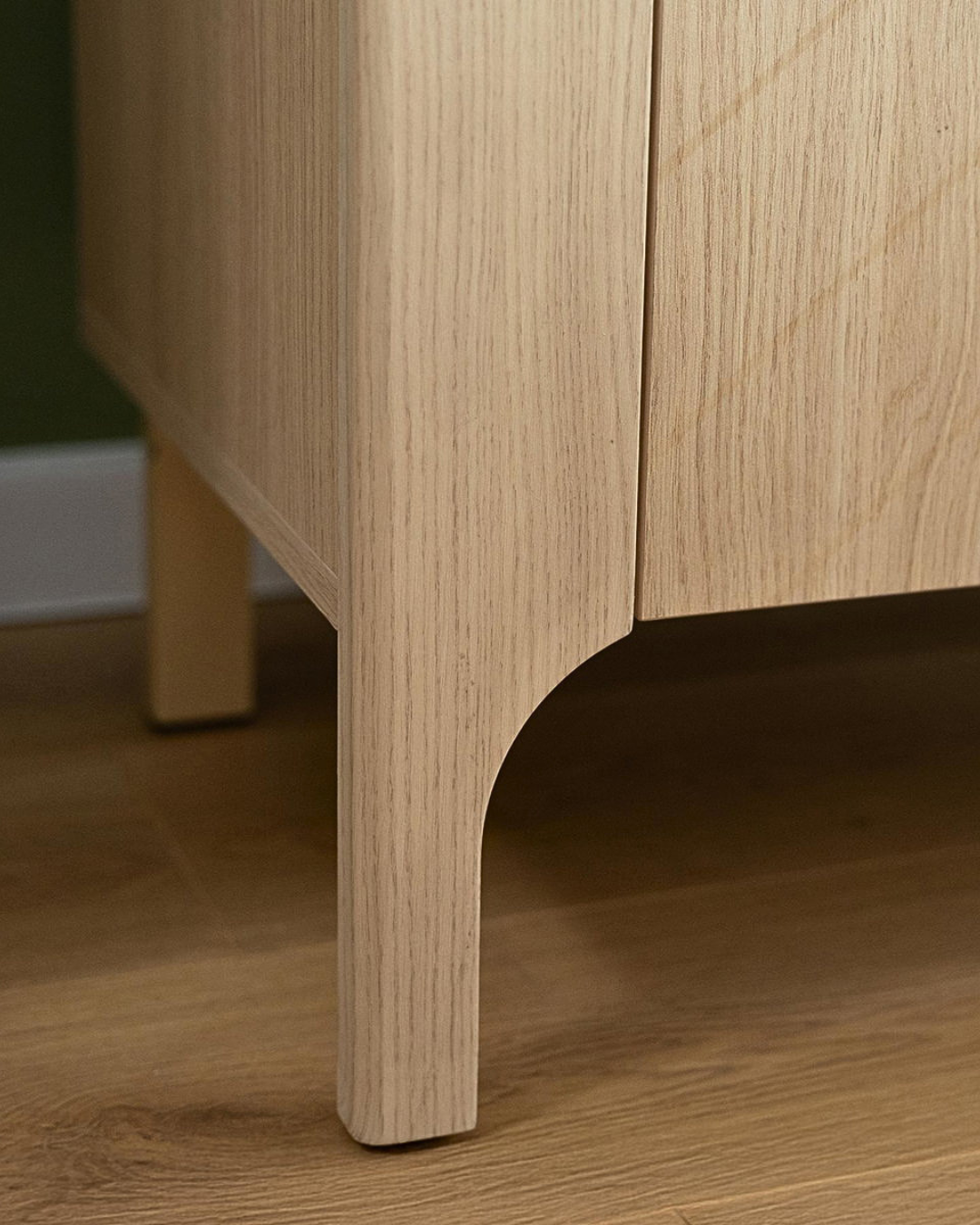 Modern Soft Μπουφές με Herringbone Μοτίβο 154cm Φυσικό - Image 5