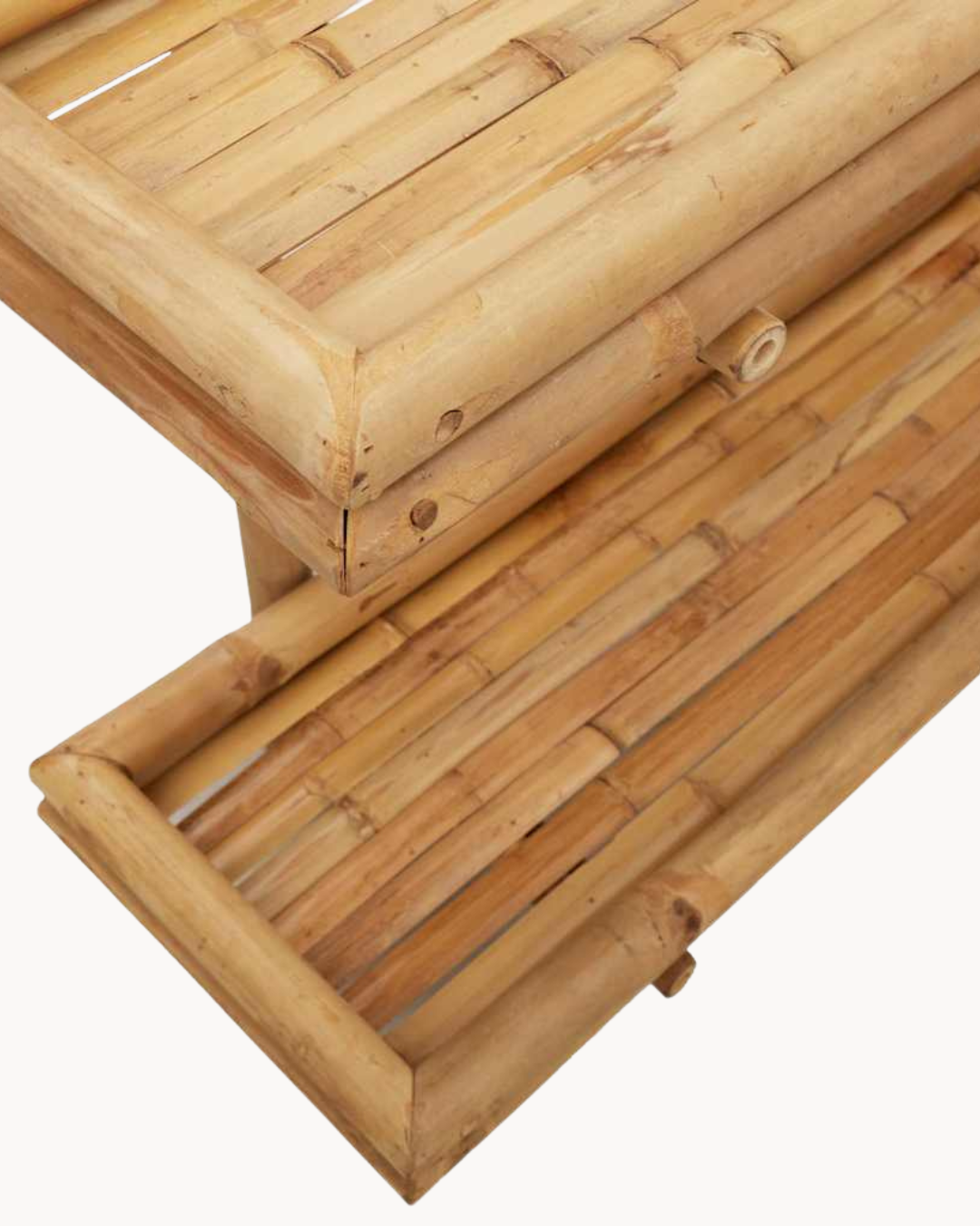 Modern Natural Ραφιέρα Τοίχου 3 Μεγέθη από Μπαμπού 100cm - Image 8