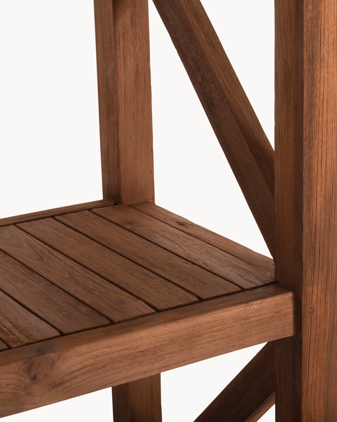 Industrial Natural Βιβλιοθήκη από Ανακυκλωμένο Ξύλο Teak 200cm - Image 3