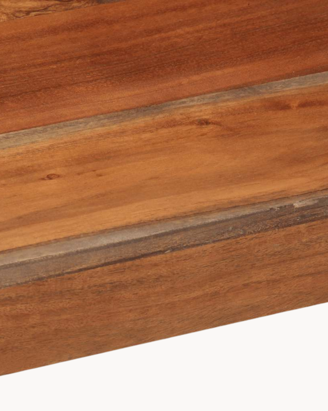Rustic Παγκάκι Μασίφ Ξύλο Ακακίας 160cm Καφέ - Image 6
