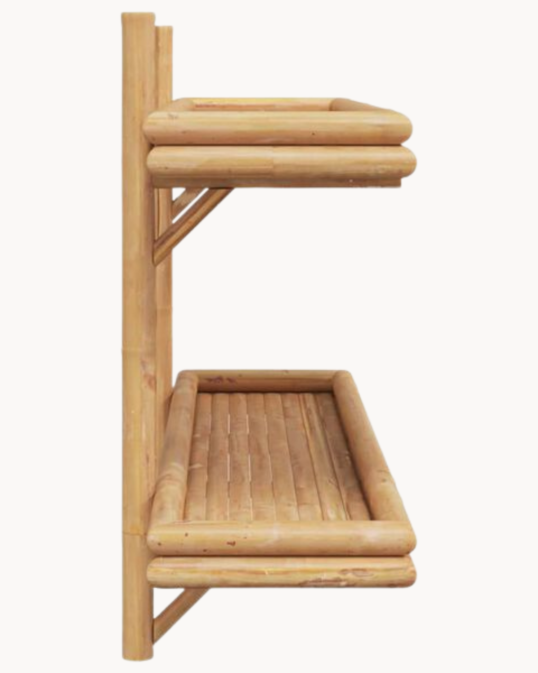 Modern Natural Ραφιέρα Τοίχου 3 Μεγέθη από Μπαμπού 100cm - Image 7