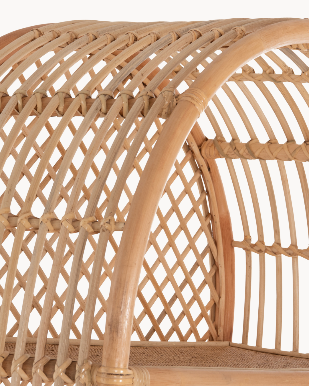 Boho Natural Ραφιέρα από Φυσικό Rattan 182cm - Image 6