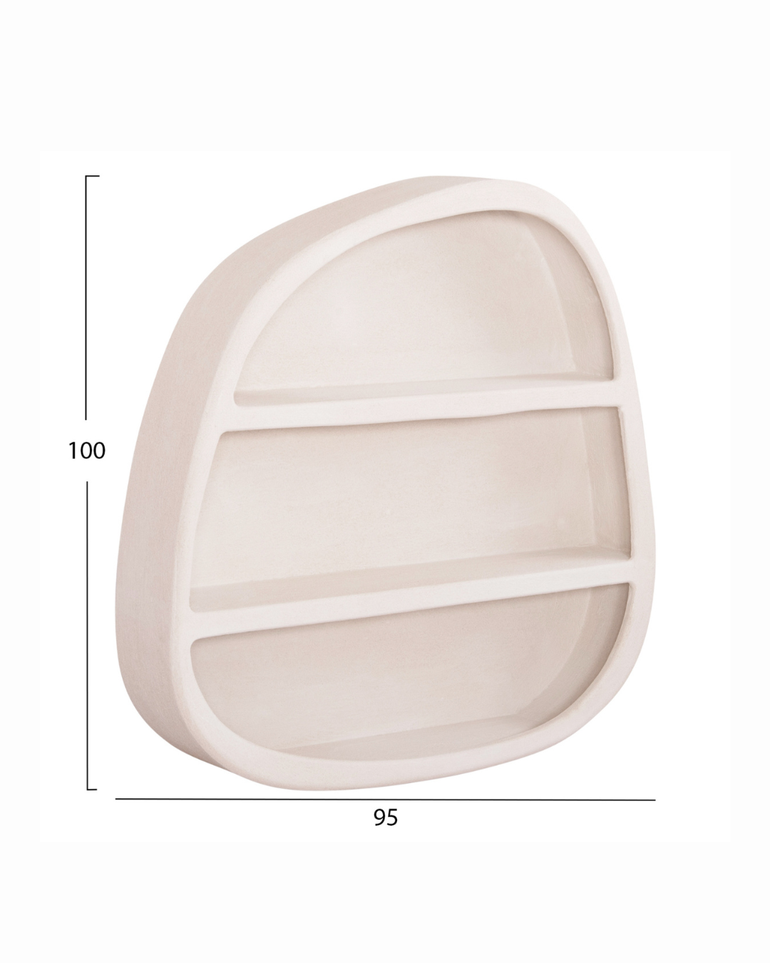 Island Minimal Ράφι Τοίχου Ασύμμετρου Σχεδιασμού από MDF 100cm - Image 7